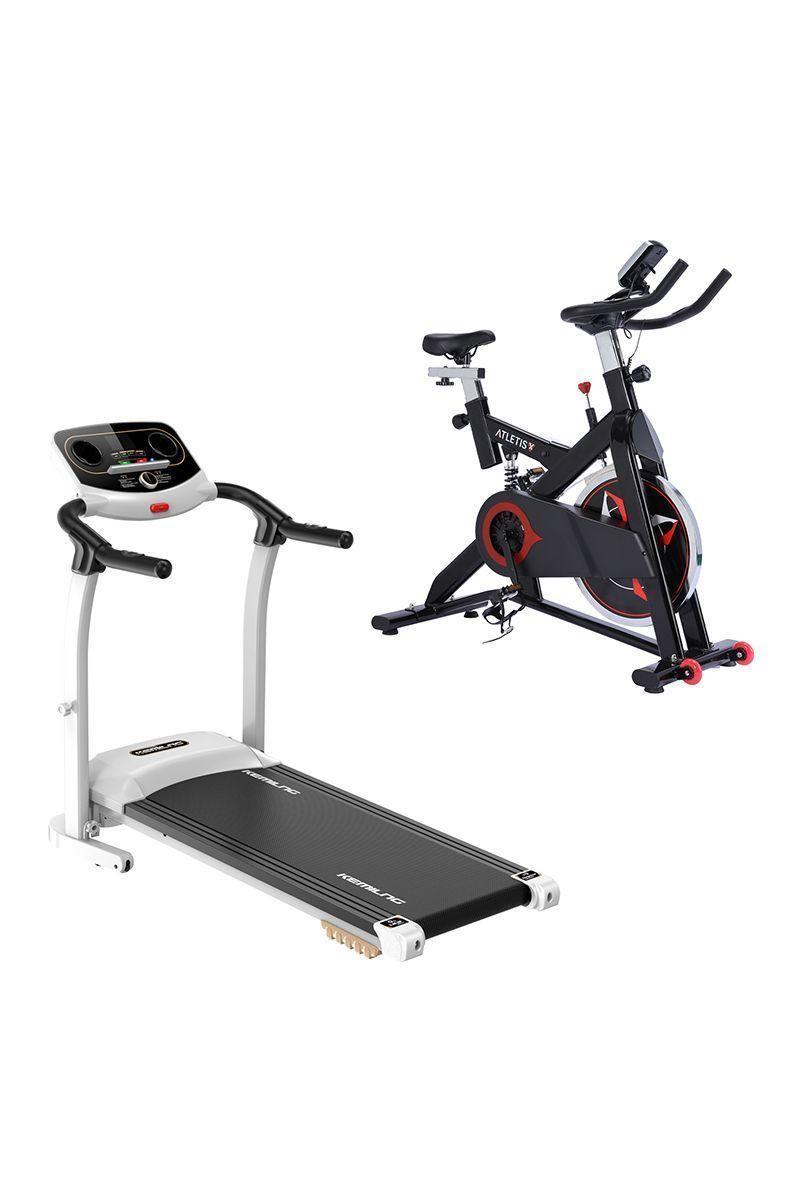 Pack Trotadora M201 + Spinning Pro 13kg Blanco-0