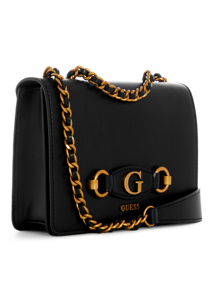 Cartera Izzy Convertible Xbody Flap Negro Guess-2