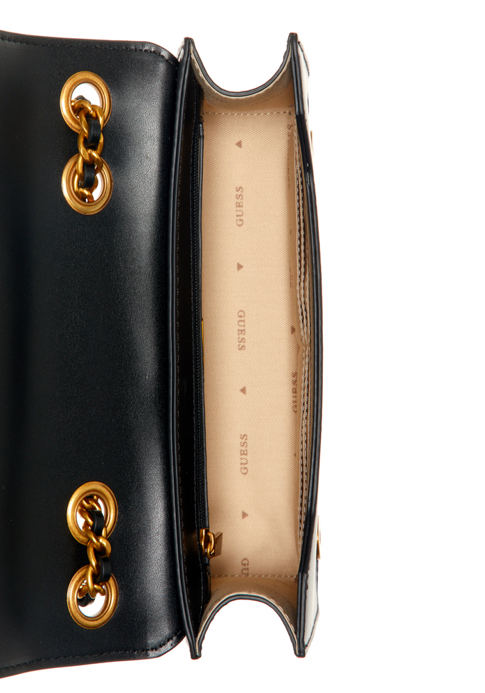 Cartera Izzy Convertible Xbody Flap Negro Guess-3