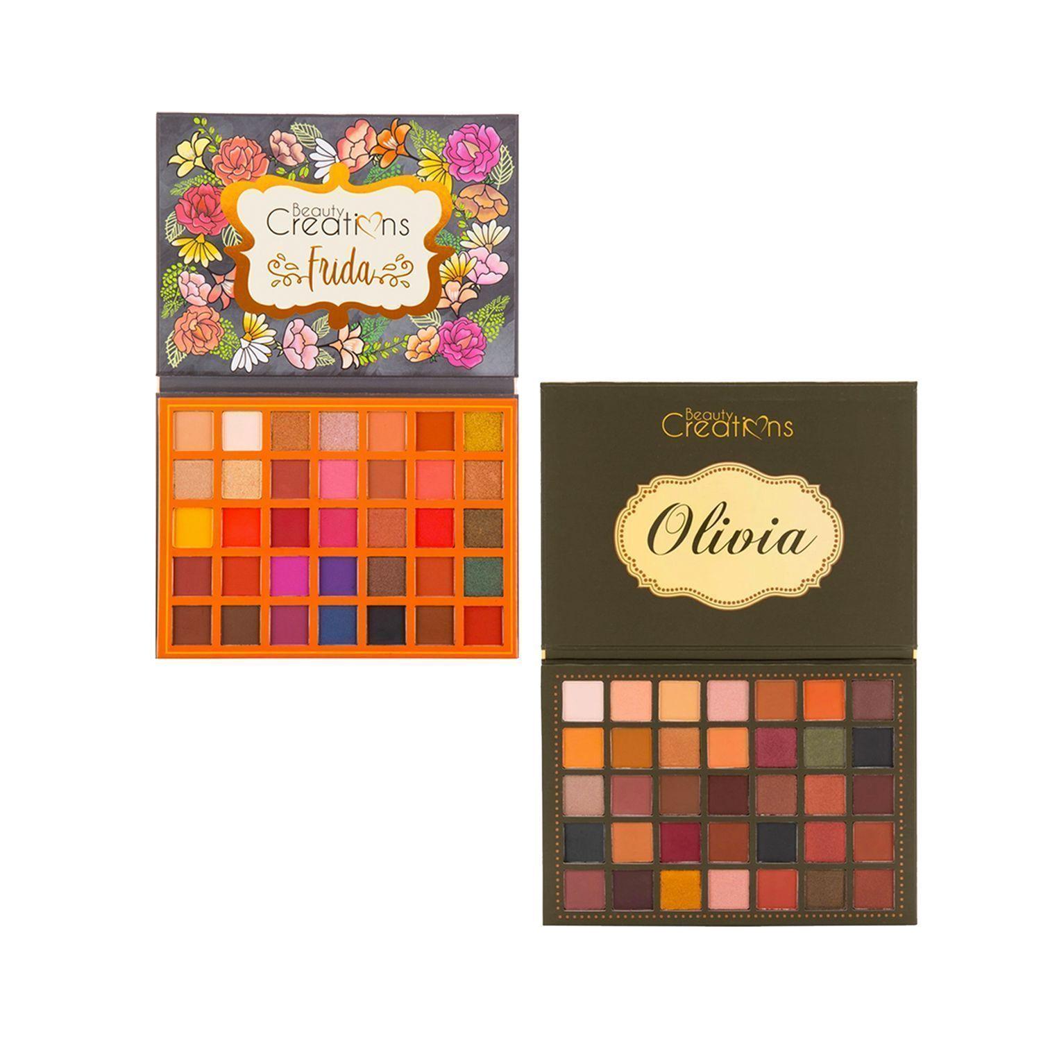 Pack 2 Paletas De Sombras "Frida" + "Olivia" Beauty Creations-0