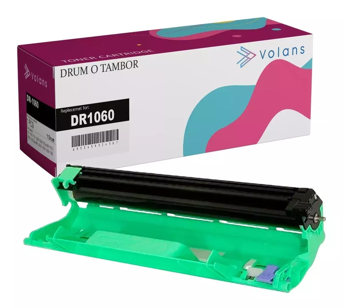 Pack 2 Toner + 1 Drum Para Tn-1060 Tn1060 Dr-1060-2