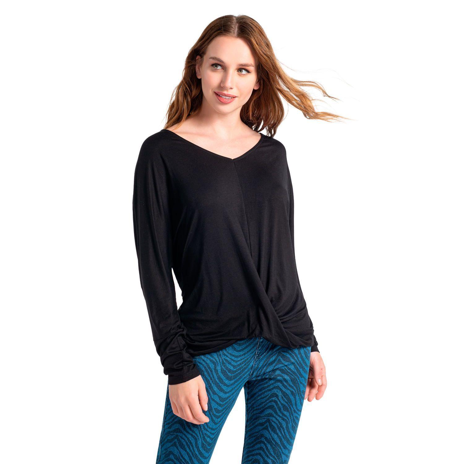 Polera Viscosa Caffarena Negro-0