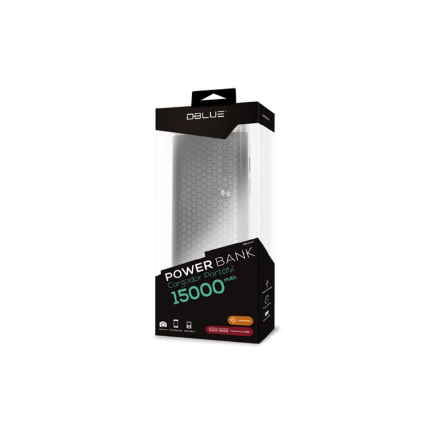 Power Bank Batería 15000mah 2 Usb Negro - PuntoStore-3