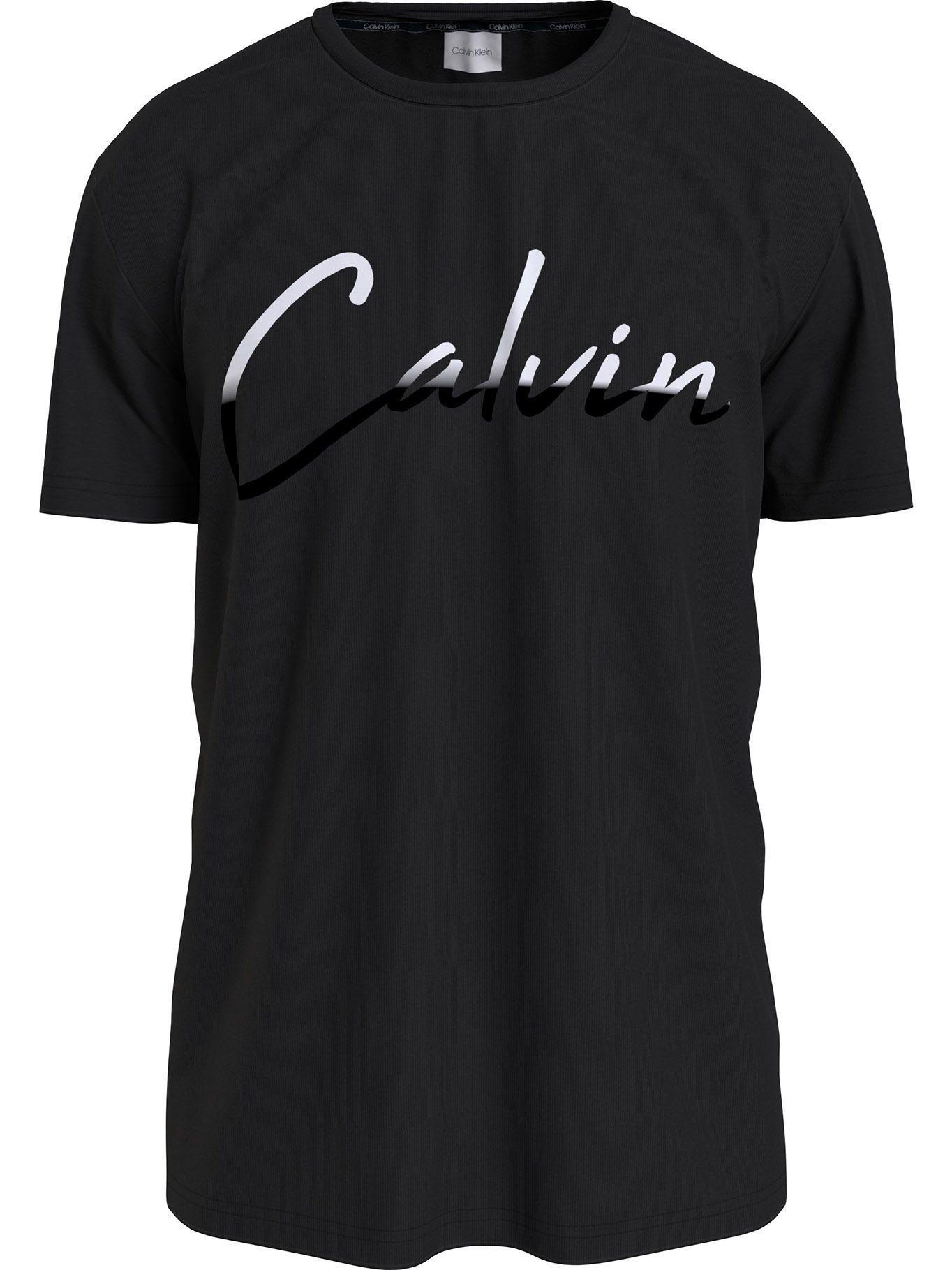 Polera Script Embroidery Negro Calvin Klein-0