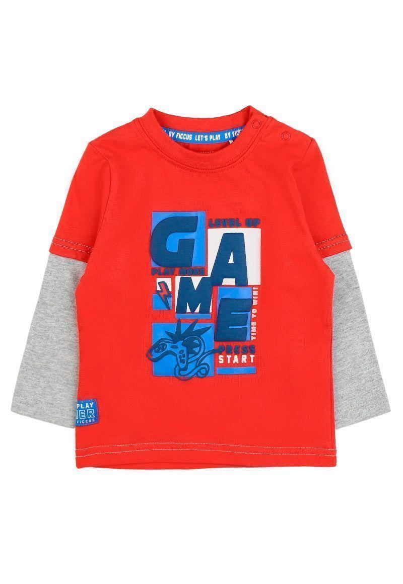 Polera Bebé Niño Doble Manga Funny Ficcus-0