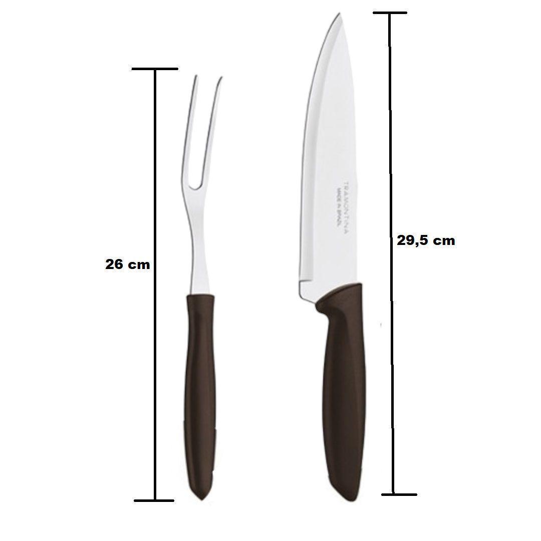 Pack 2 Cuchillo Parrillero Y Tenedor Para Barbacoa -1