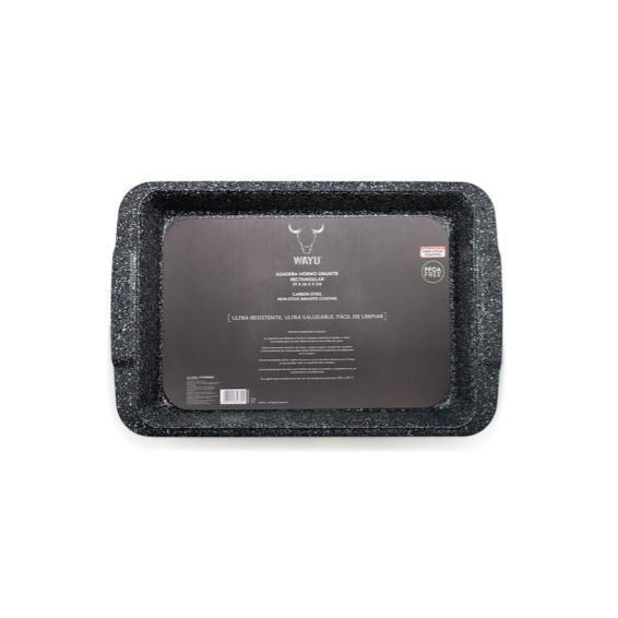 ASADERA HORNO ANTIADHERENTE GRANITE RECTANGULAR WA-0