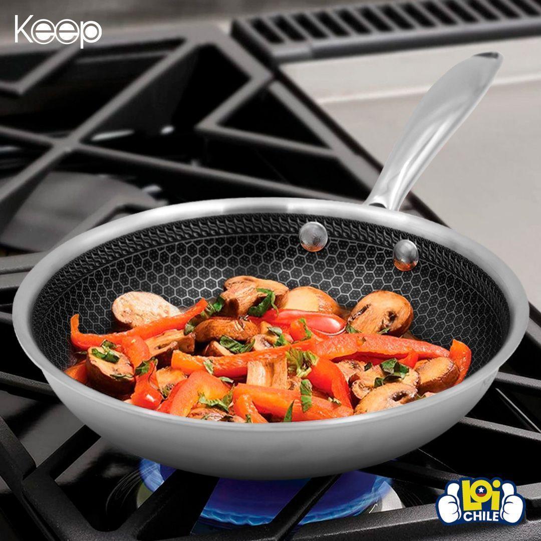 Sartén Antiadherente Keep Acero Inoxidable Cocina 20cm-3