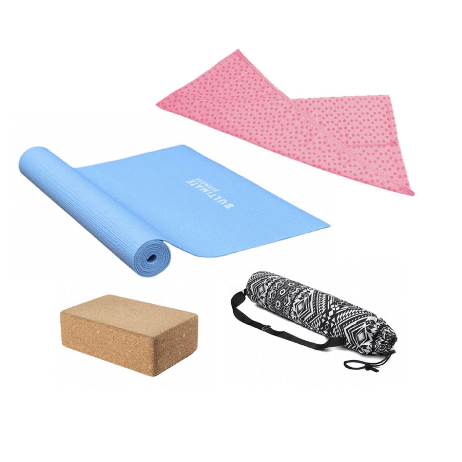 Mat Yoga 3 mm+Bolso+ Ladrillo Yoga Eco+ Toalla-0