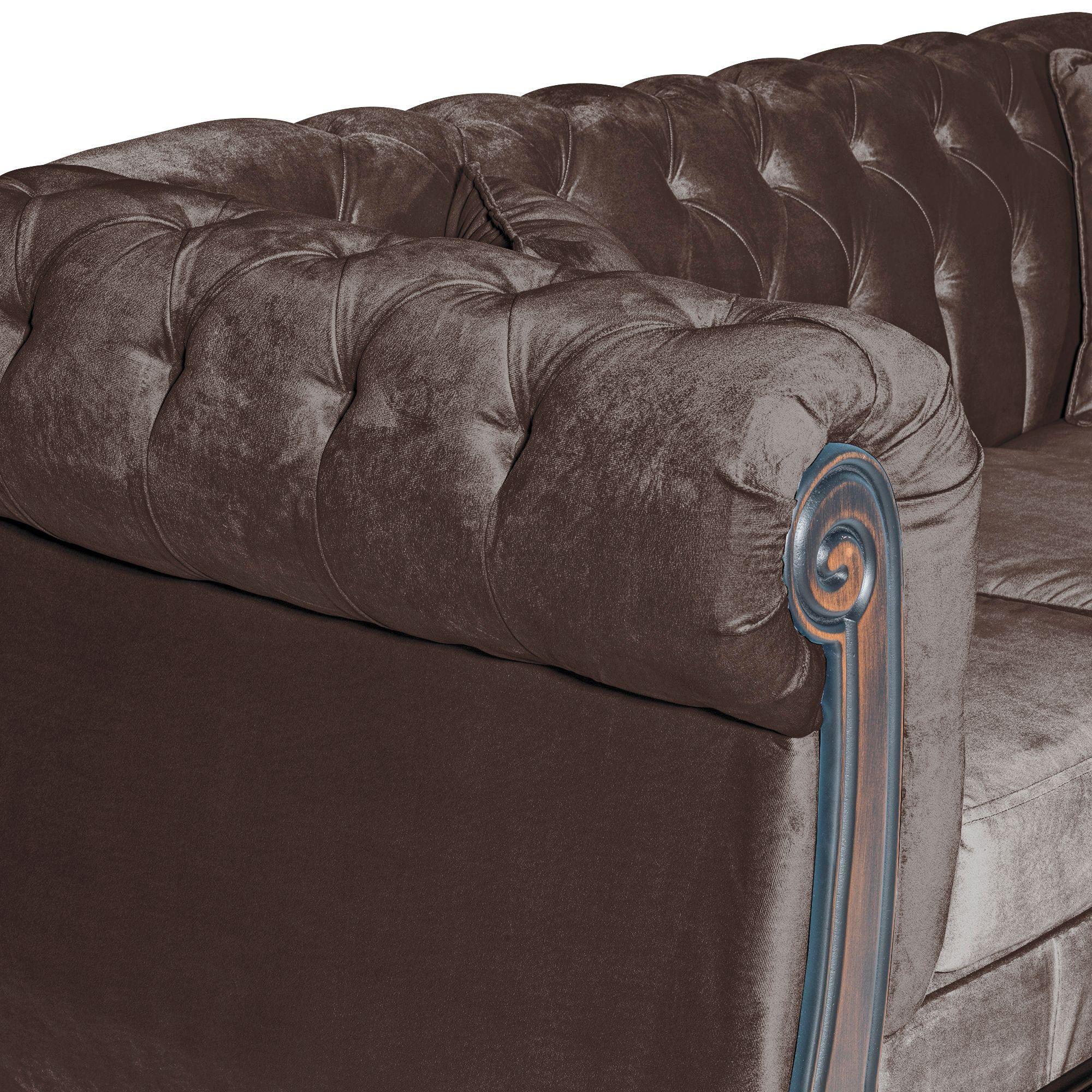 Sofá Paris Chocolate 3 Cuerpos-4
