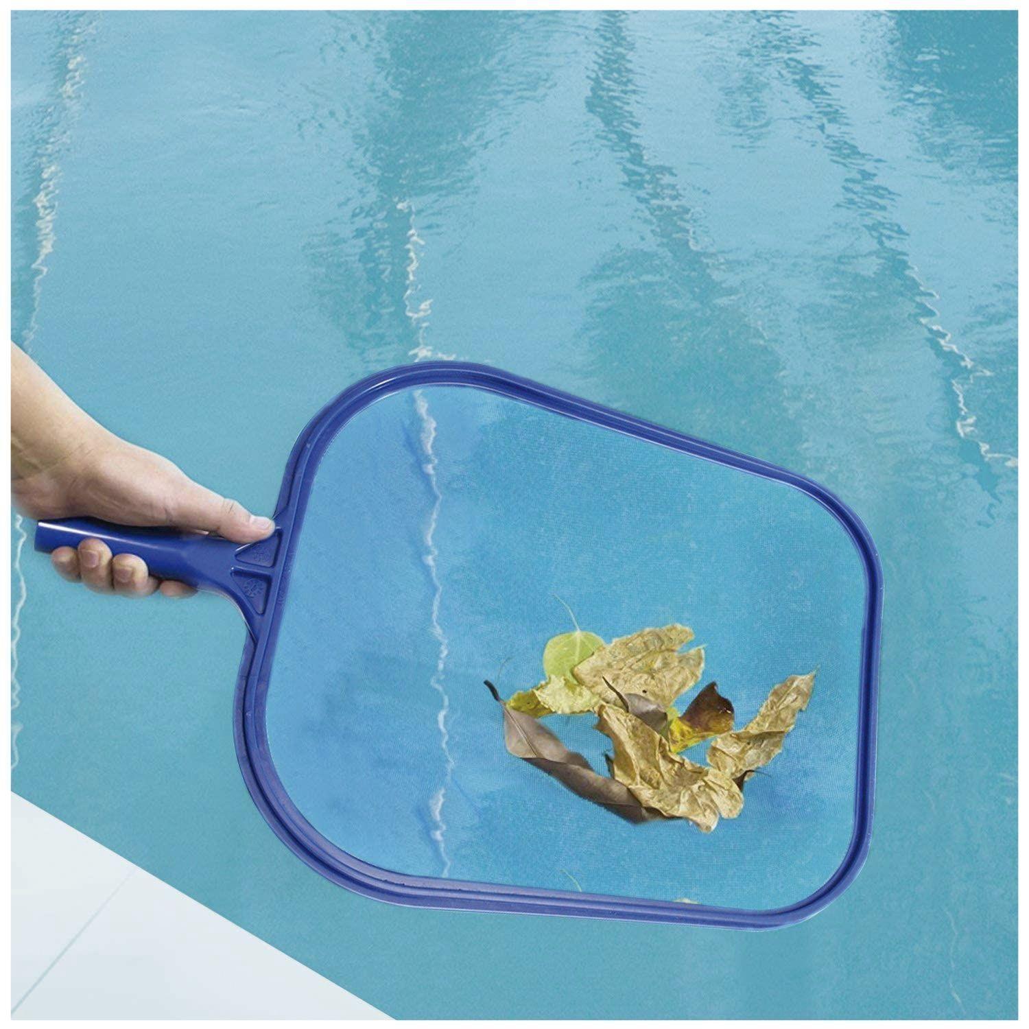 Malla Plana Para Limpieza Piscina Mango Aluminio-5