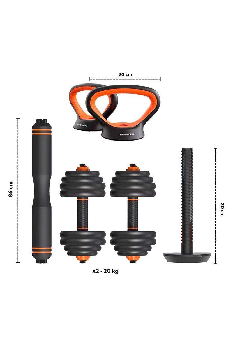 Pack Spinning Go Fitness + Set Pesas 20 Kg Kettlebel-2