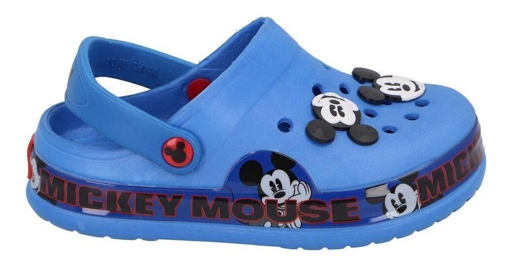 Chala Infantil Clogs Luces Mickey Nuevo Original Disney-1