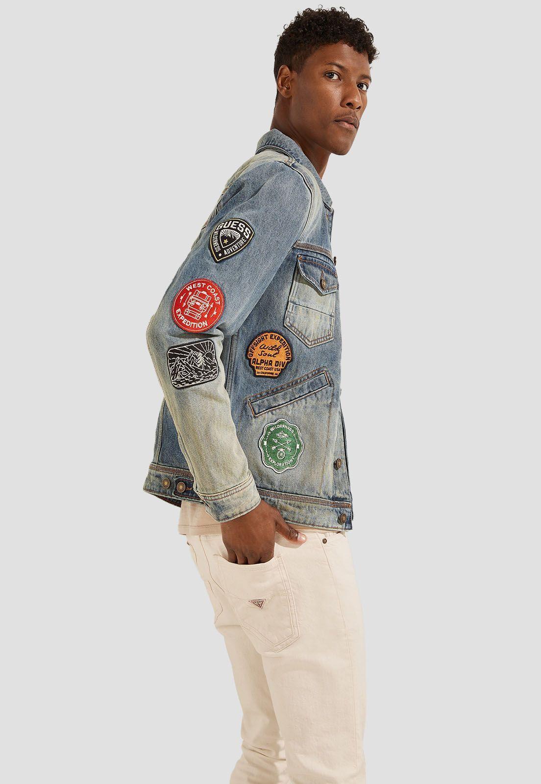 Chaqueta Dillon Heritage Jkt W Patches  Guess-4