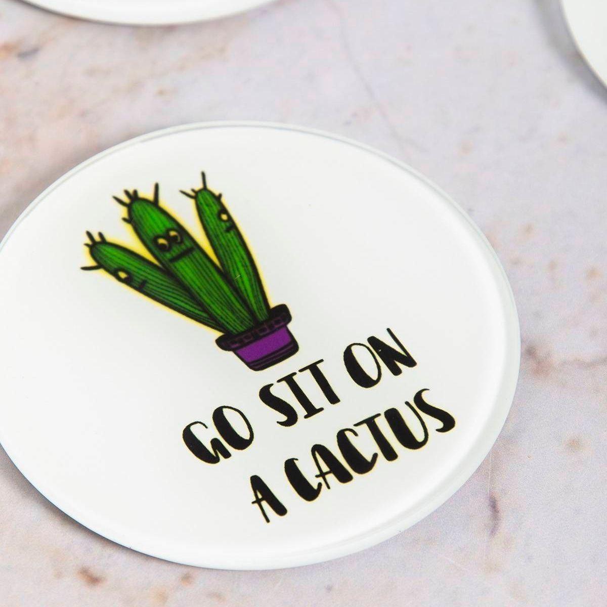Set 6 Posavasos Vidrio Cactus-3