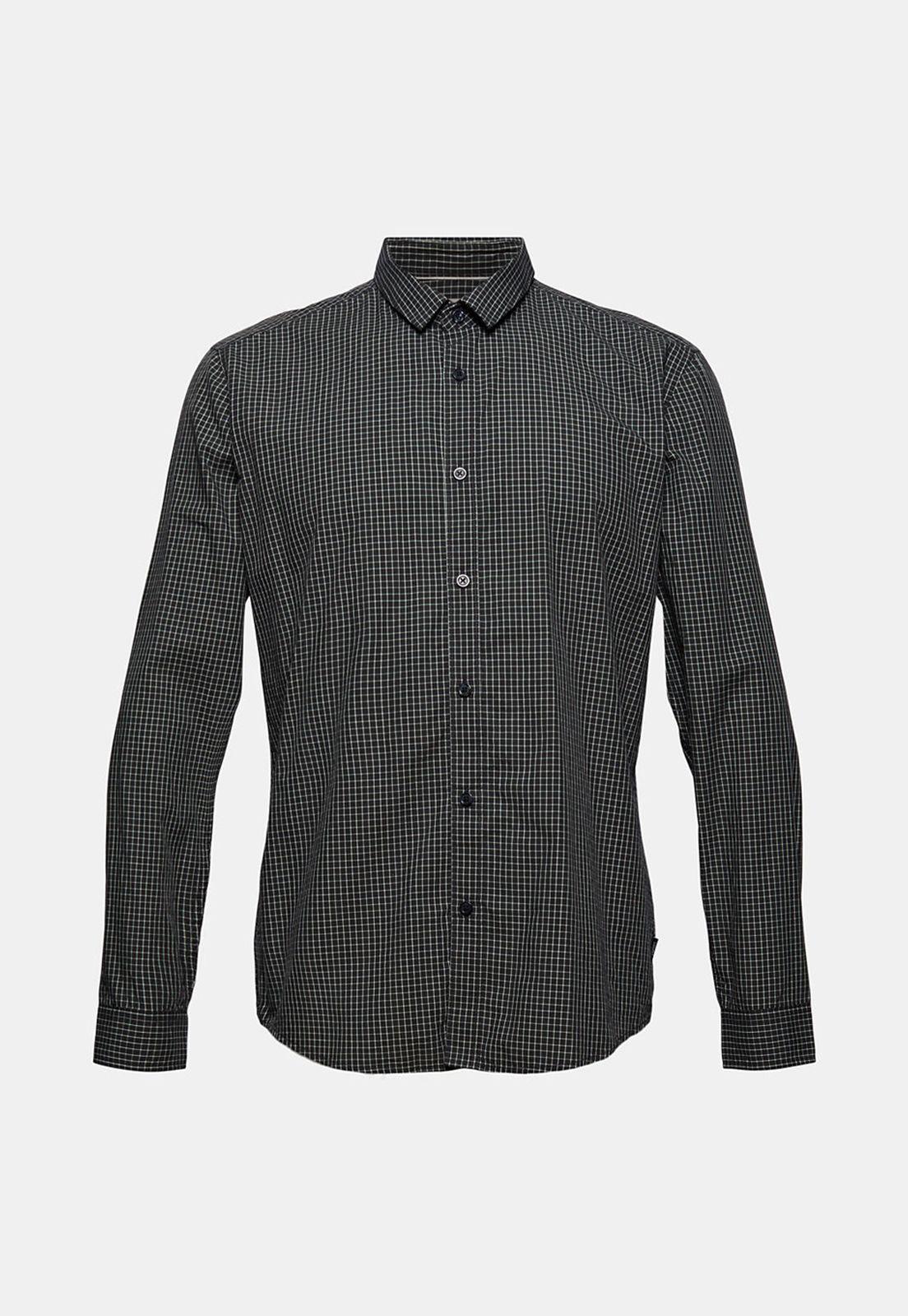 Camisa Slim A Cuadros Esprit-3