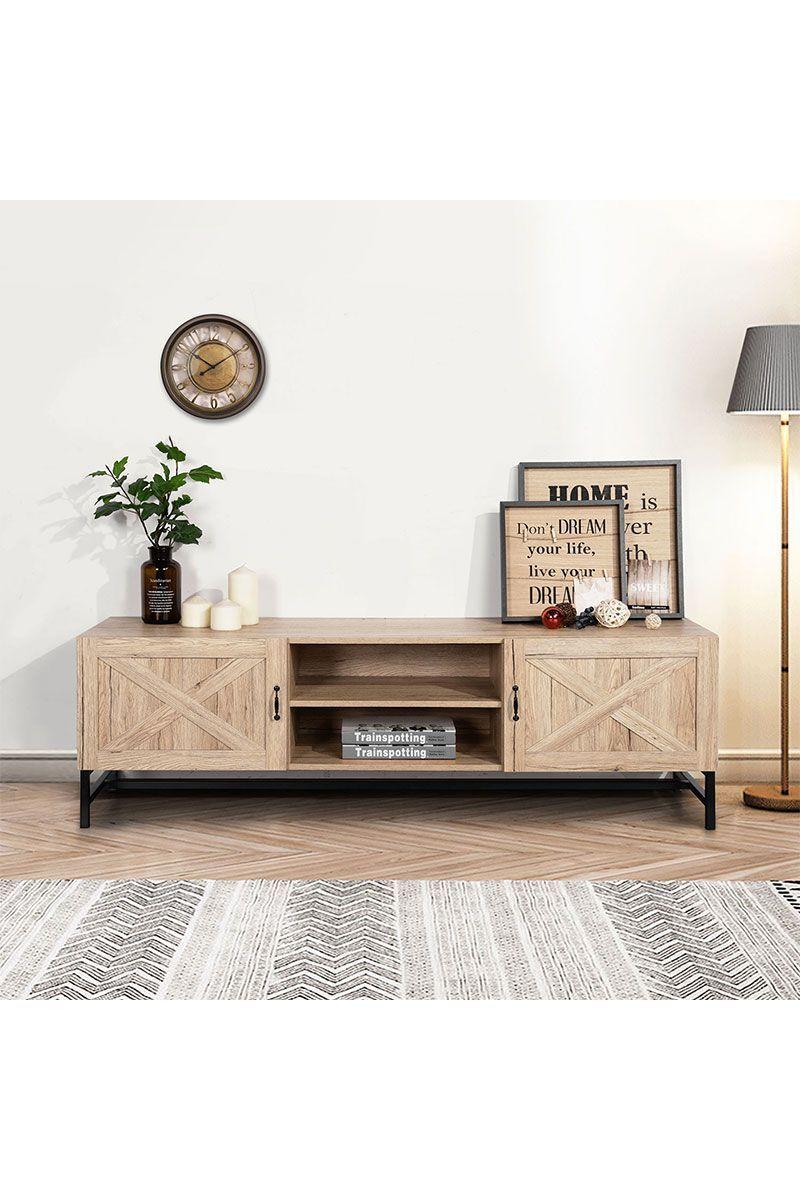 Rack para TV de Madera Granja Café-5