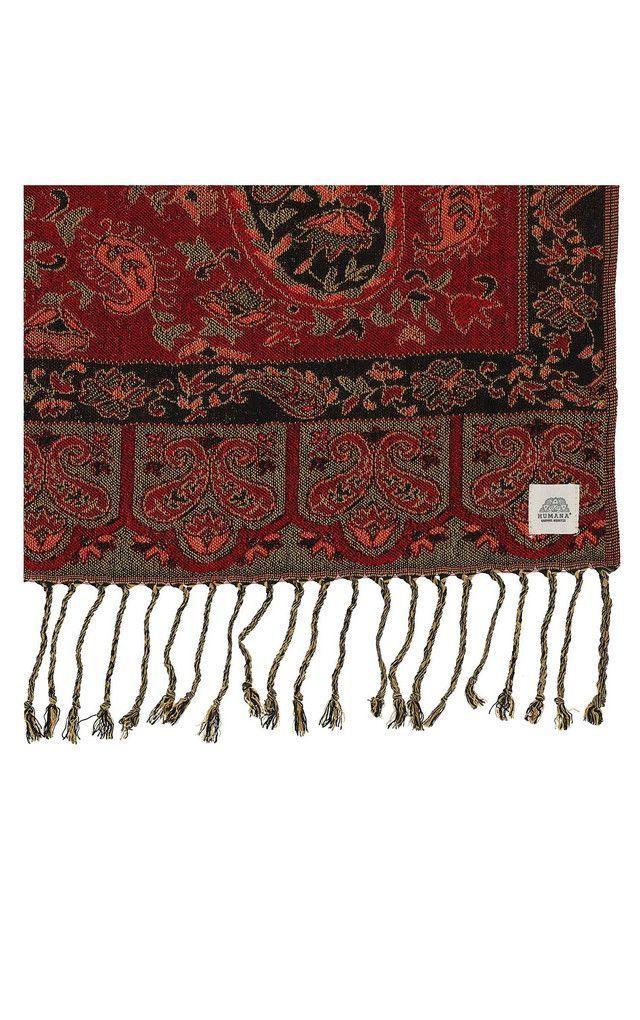 Pañuelo Jacquard Paisley Rojo Humana-1