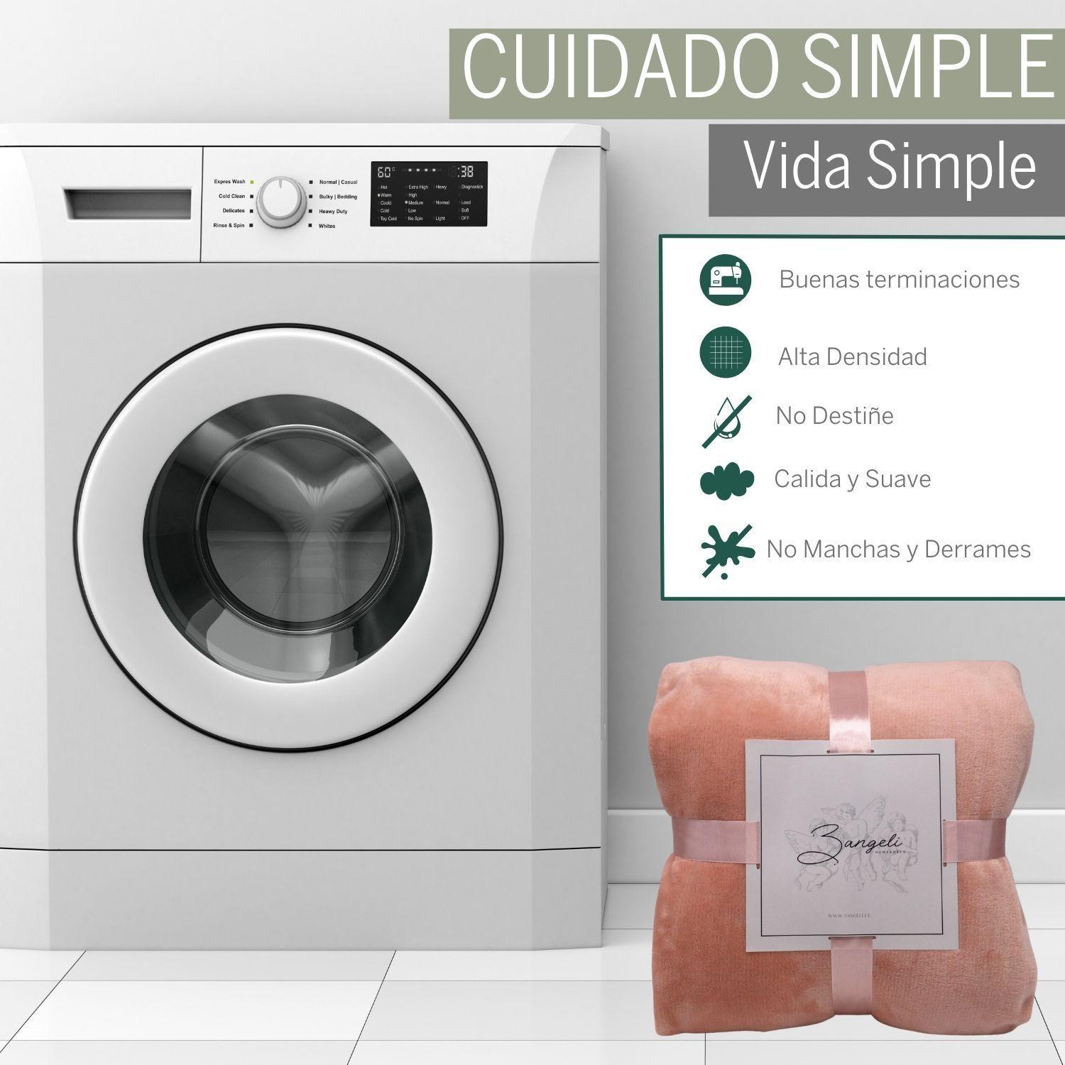 Frazada Polar Suave Térmica 1 a 1,5 Plazas 3Angeli-3