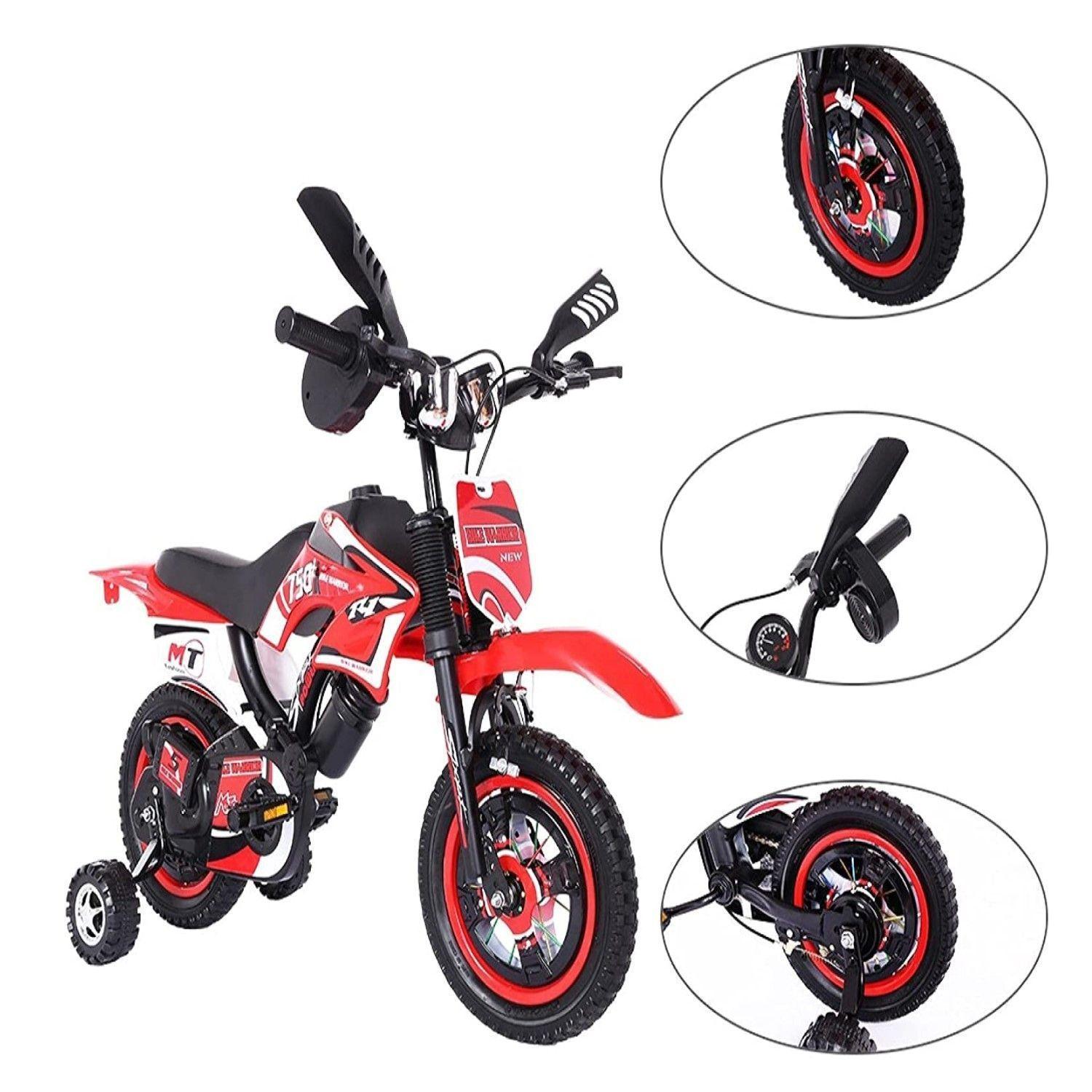 Bicimoto / Bicicleta con Sonidos Aro 16 Rojo-4