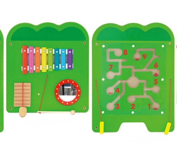 Juego Pared Madera Diseño Cocodrilo-2