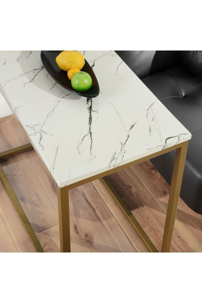 Mesa Lateral Marmoleado Dorado-5