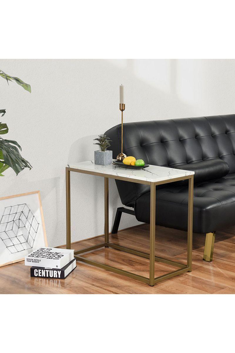 Mesa Lateral Marmoleado Dorado-1