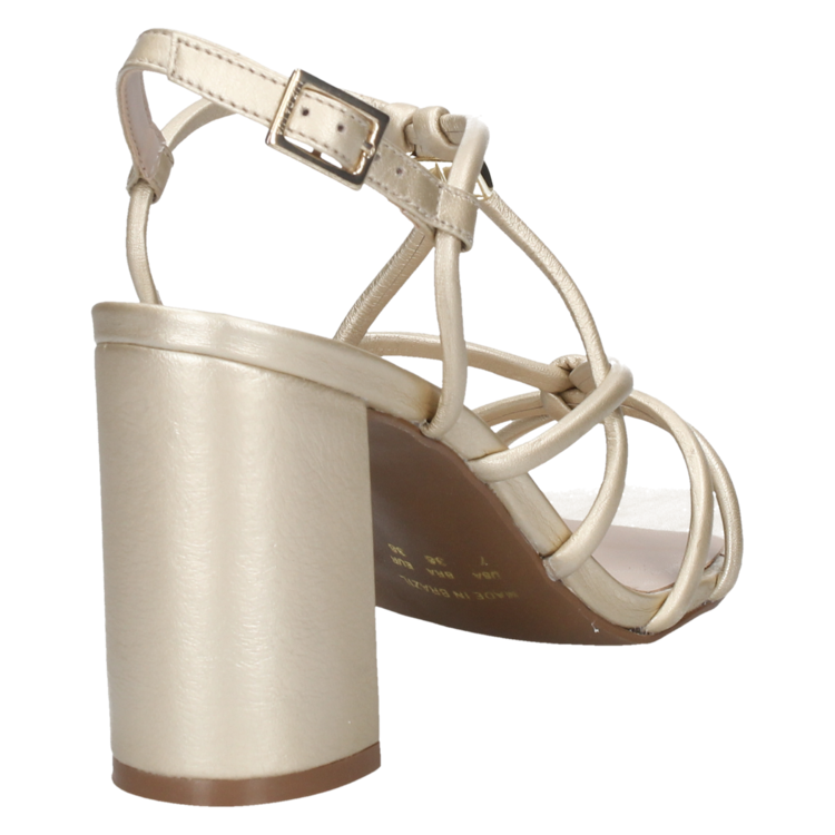 Sandalia Casual Mujer Luz Da Lua - D560 Dorado-2