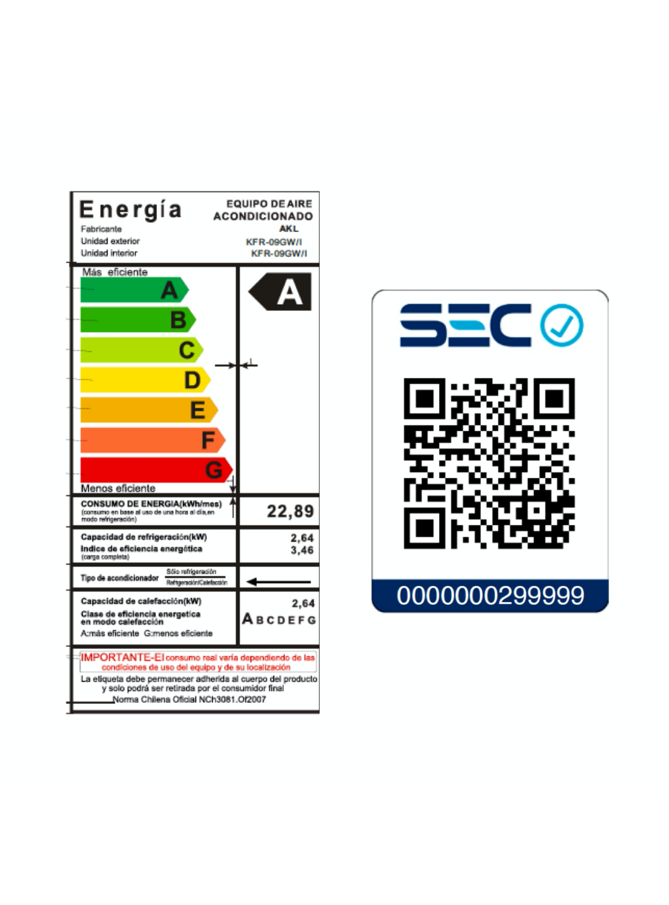 Aire Frio-Calor AKL Inverter Wifi 9.000 btu-5