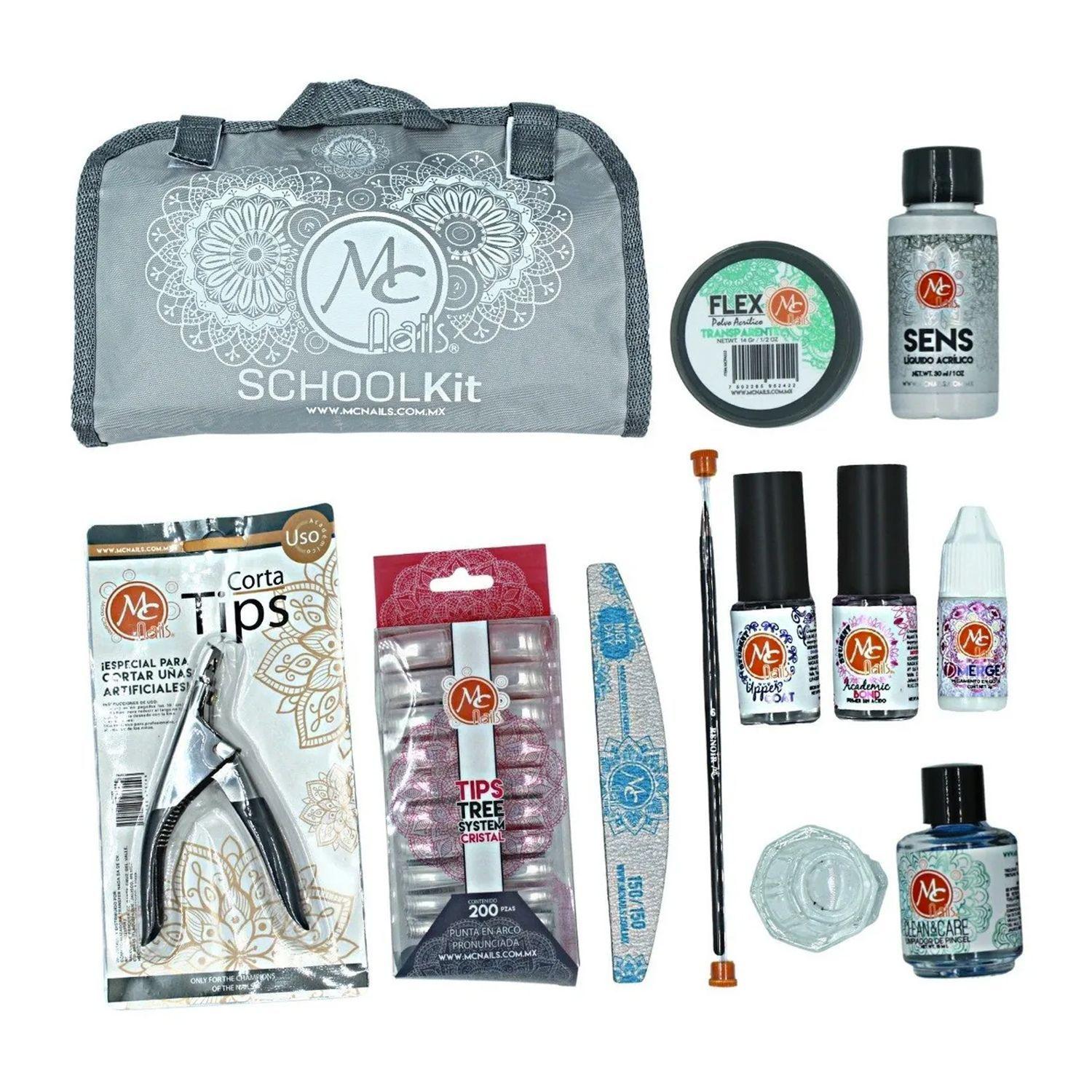Set Para Uñas Acrílicas "School Kit" Mc Nails-1