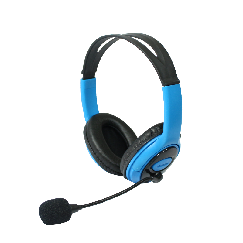 Audifonos Gamer Micrófono Juegos Pc Ps4 Celeste-3