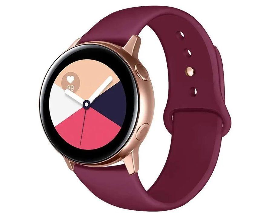 Correa Compatible Samsung Watch 4 / 4 Classic Vinotinto 20mm-0