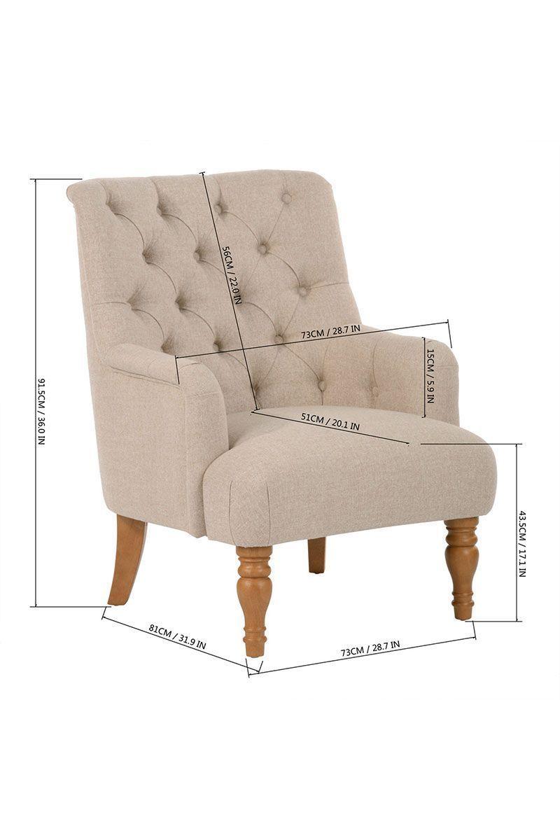 Poltrona Reina Sofia Beige-2