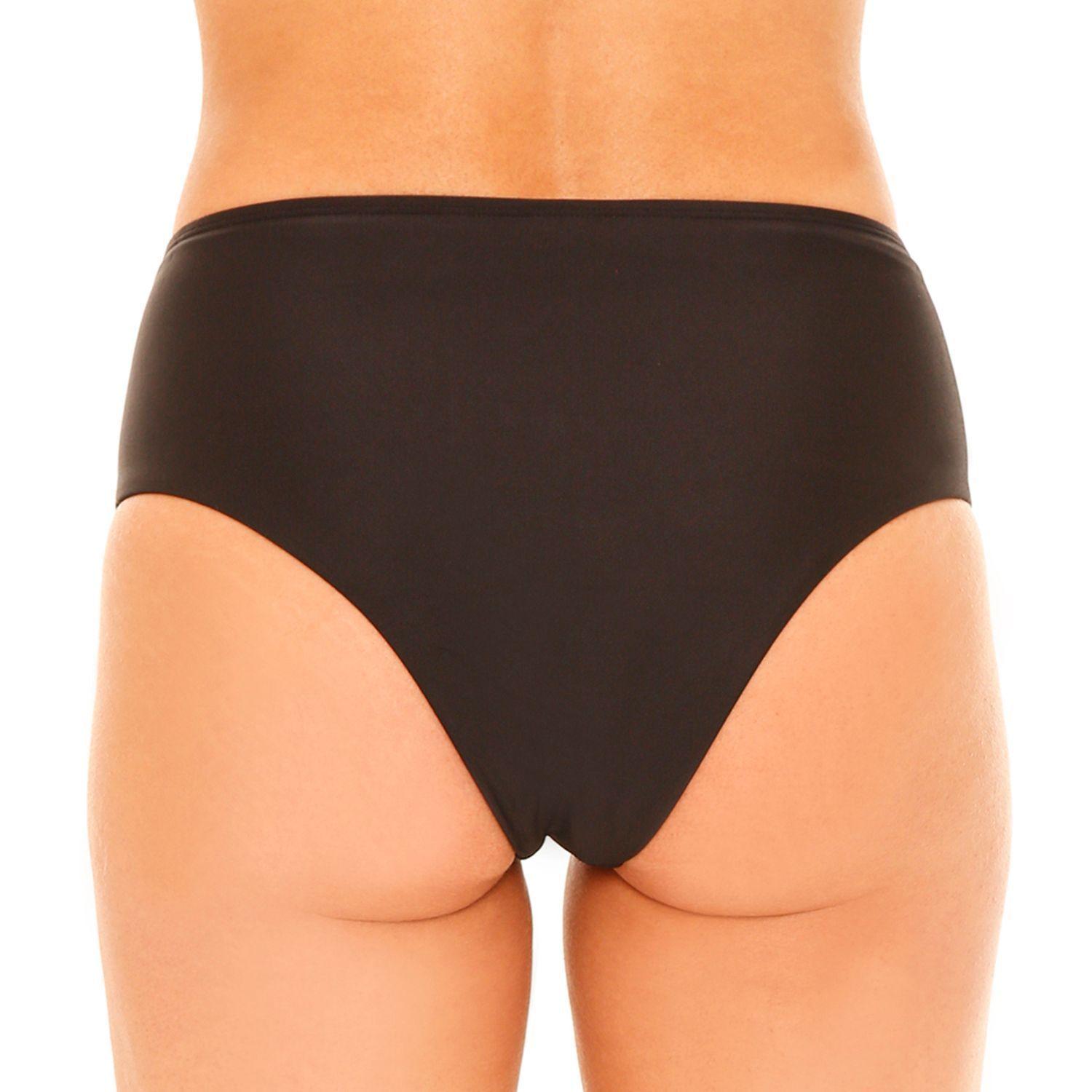 Mujer Calzon Alto H2O Wear con Vivos Negro-1
