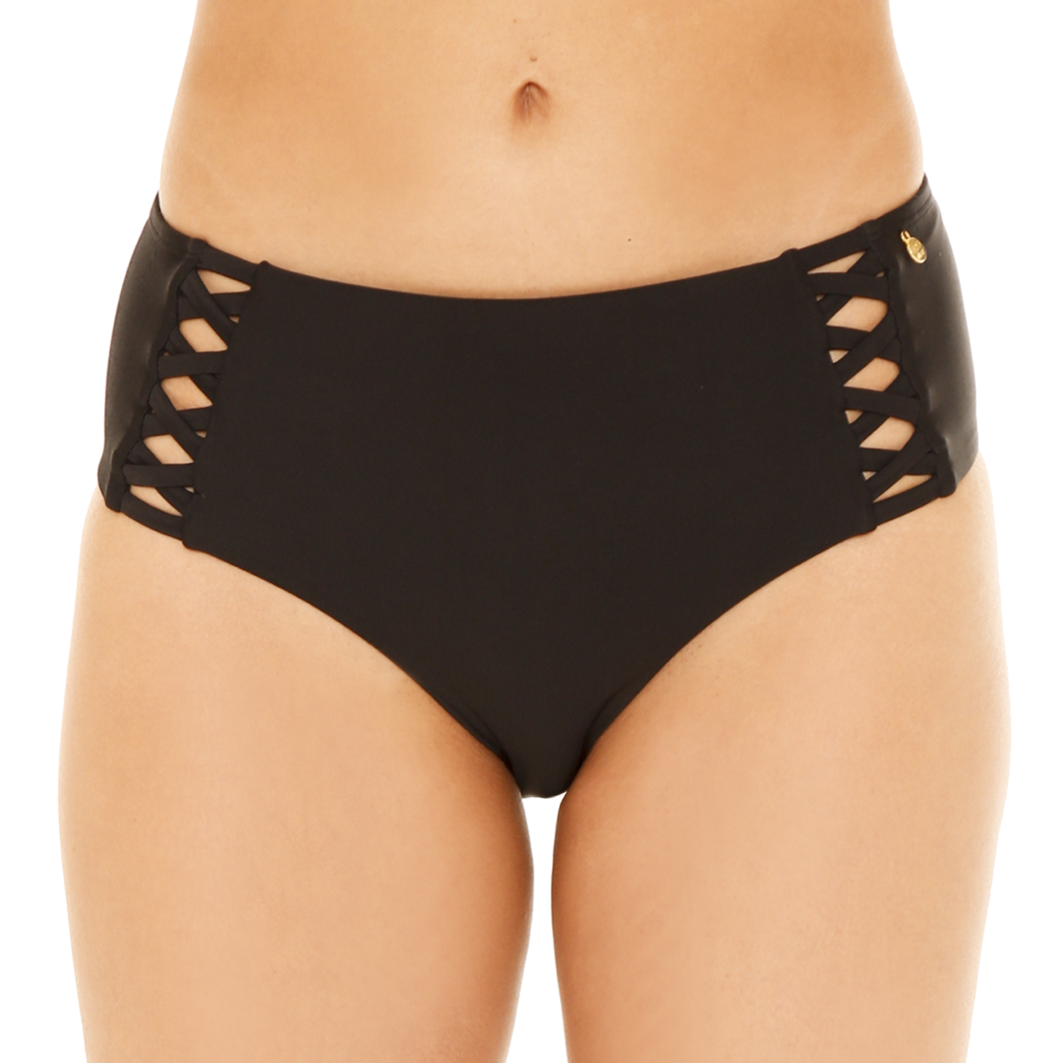 Mujer Calzon Alto H2O Wear con Vivos Negro-0