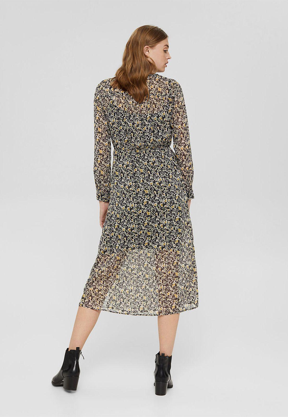 Vestido de gasa estampado Esprit-1