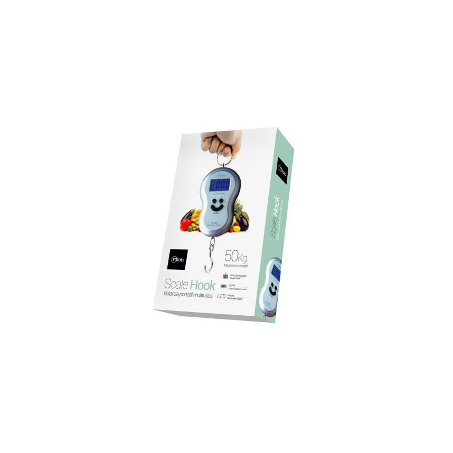 Pesa Balanza Portátil Pantalla Digital 50kg Scalehook - PuntoStore-2