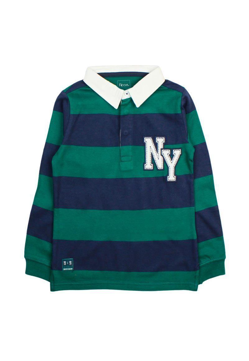Polera kids niño listada stronger 228-0