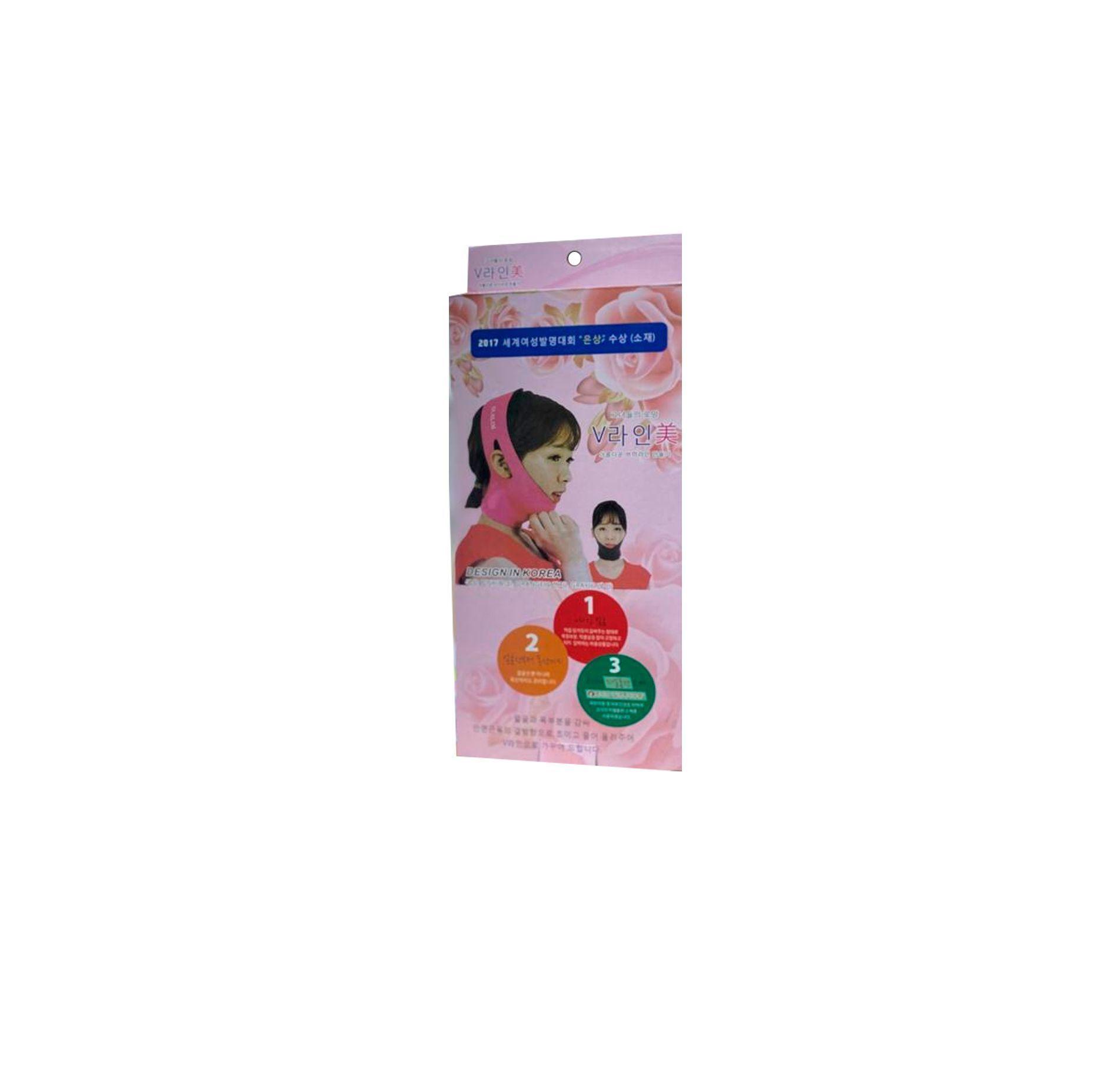 Faja Soporte Facial Moldeadora de Papada Morada-2
