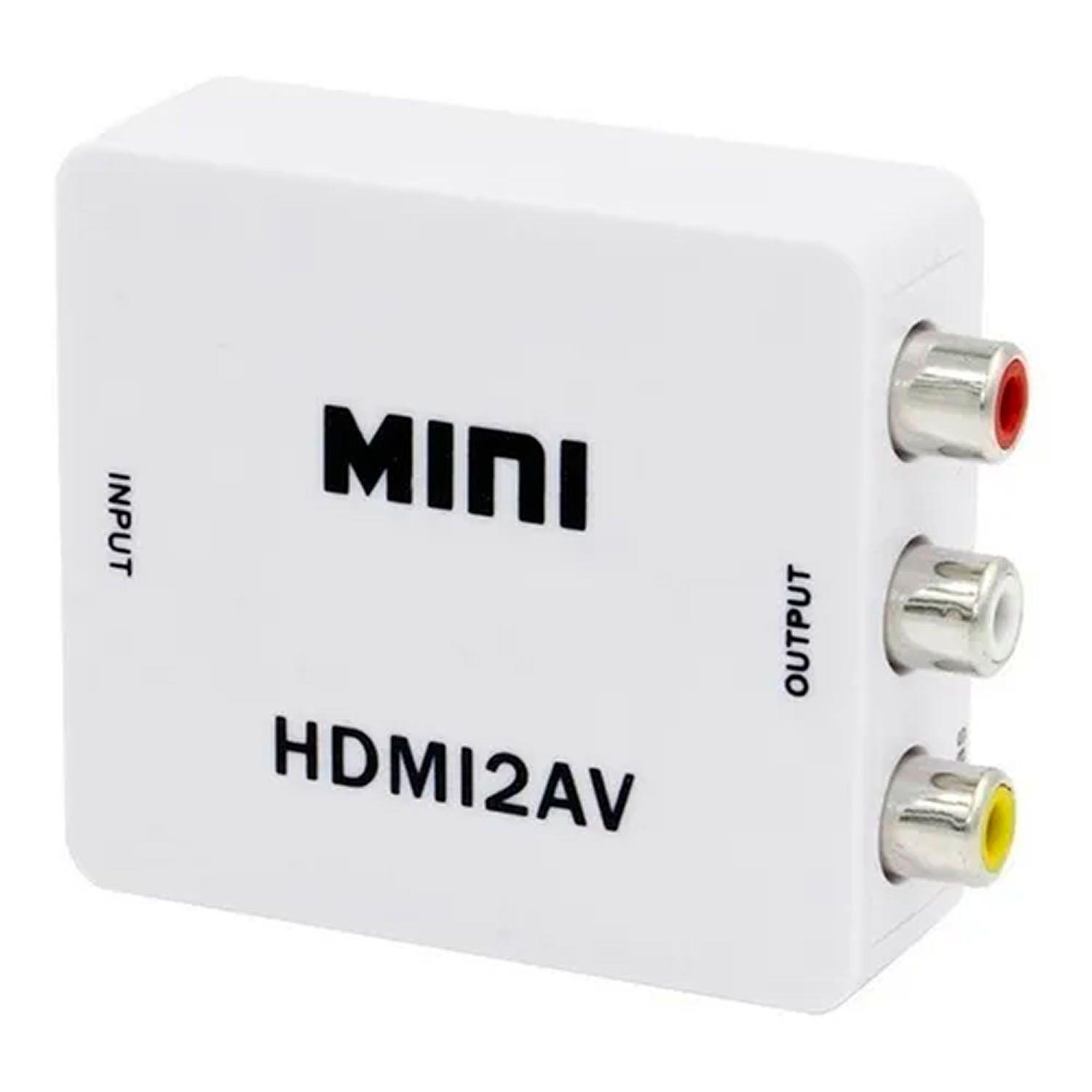 Adaptador Conversor Hdmi A Av Rca Video Analogico-0