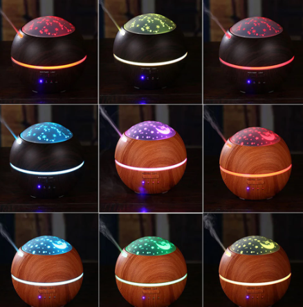 Humidificador de aire difusor de Aroma luz LED Beige FT1913-5