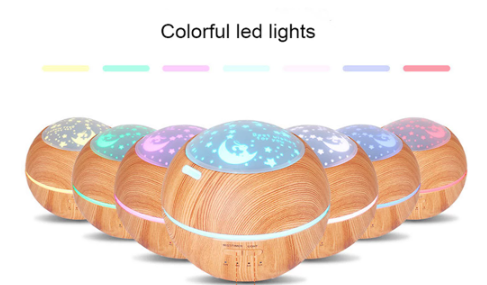 Humidificador de aire difusor de Aroma luz LED Beige FT1913-2