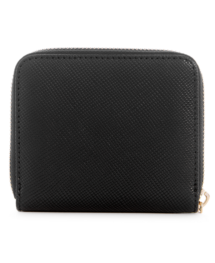 Billetera Guess Eco Ivy Slg Small Zip Around Bla Negro-1