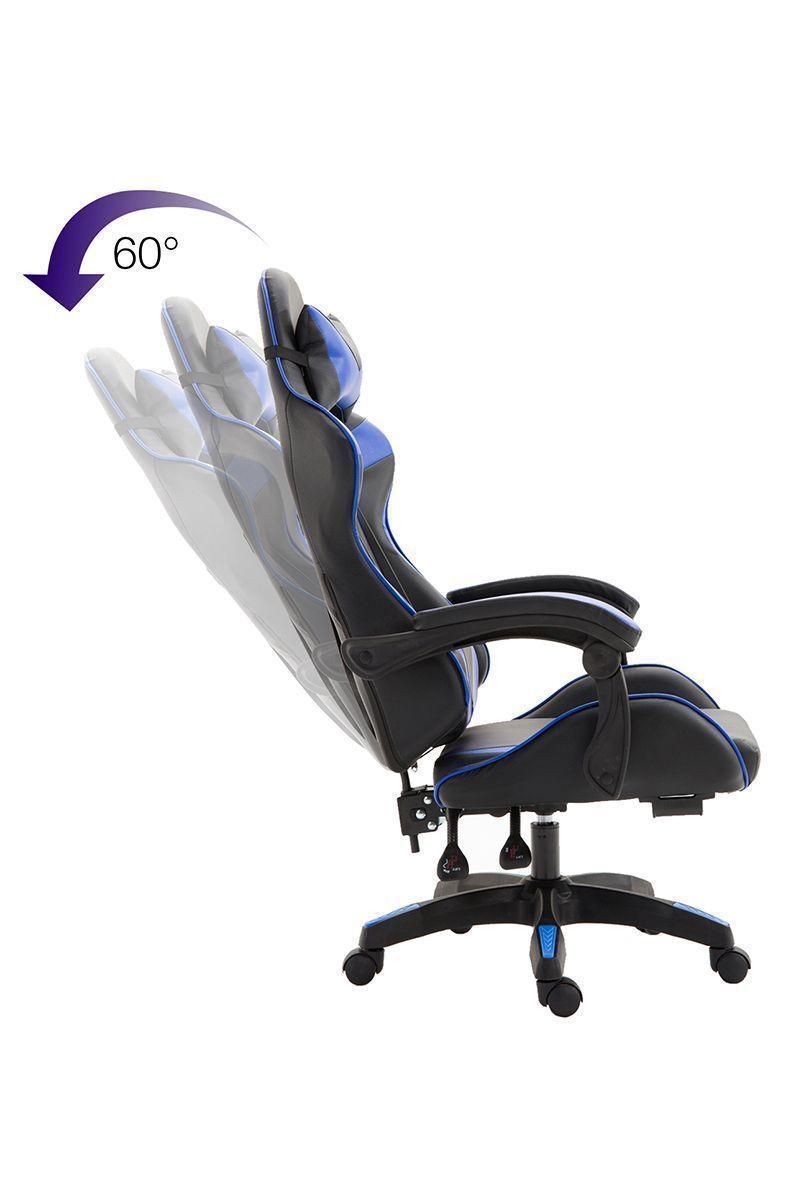 Silla Gamer Ultimate Racing Azul-3