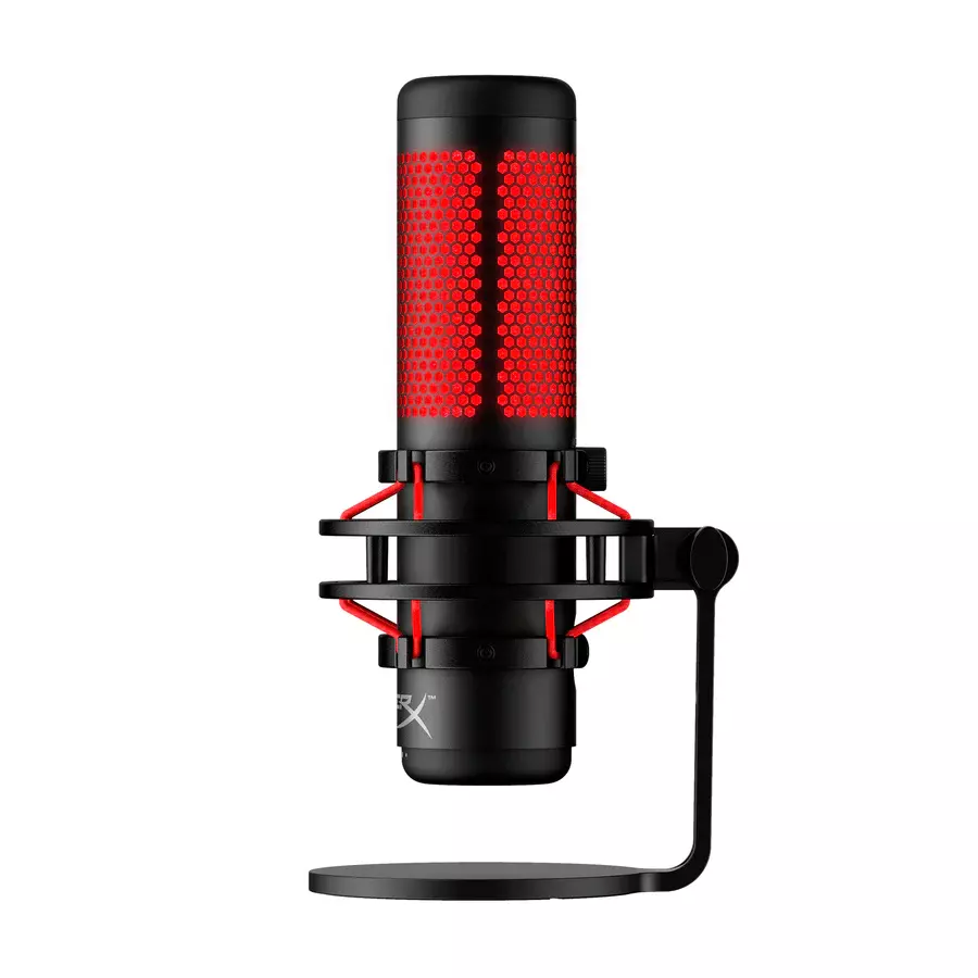 Micrófono para Streaming HyperX QuadCast, Omnidireccional, Sensor Silenciamiento LED, Negro-1