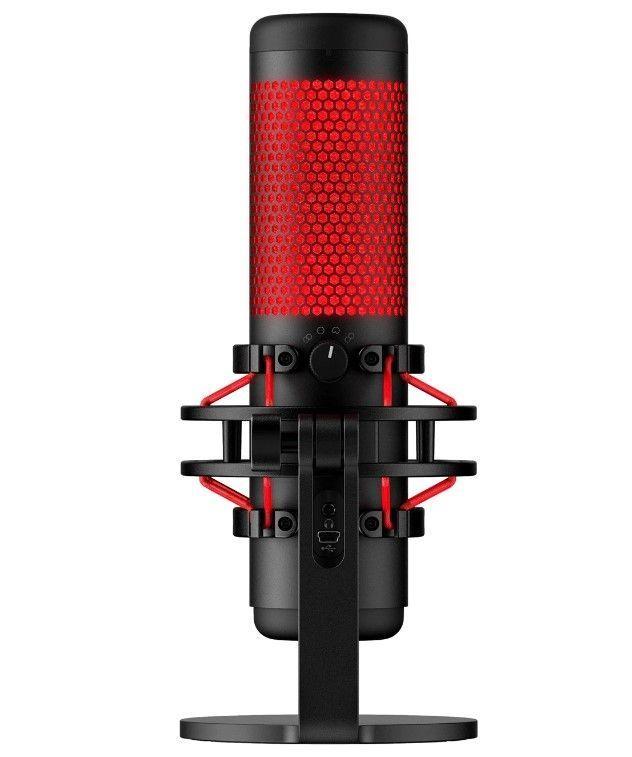 Micrófono para Streaming HyperX QuadCast, Omnidireccional, Sensor Silenciamiento LED, Negro-0