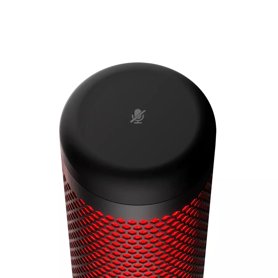 Micrófono para Streaming HyperX QuadCast, Omnidireccional, Sensor Silenciamiento LED, Negro-3