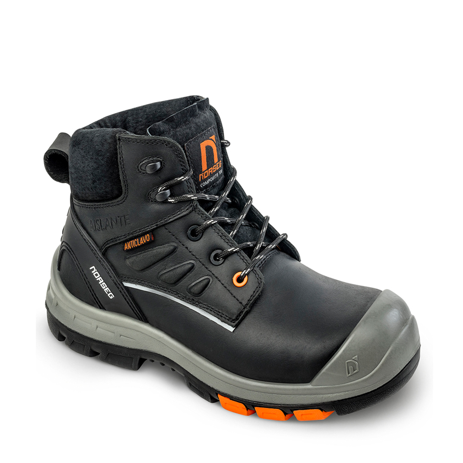 ZAPATO DE SEGURIDAD TIPO BOTIN NORSEG NS 585 BLACK-0