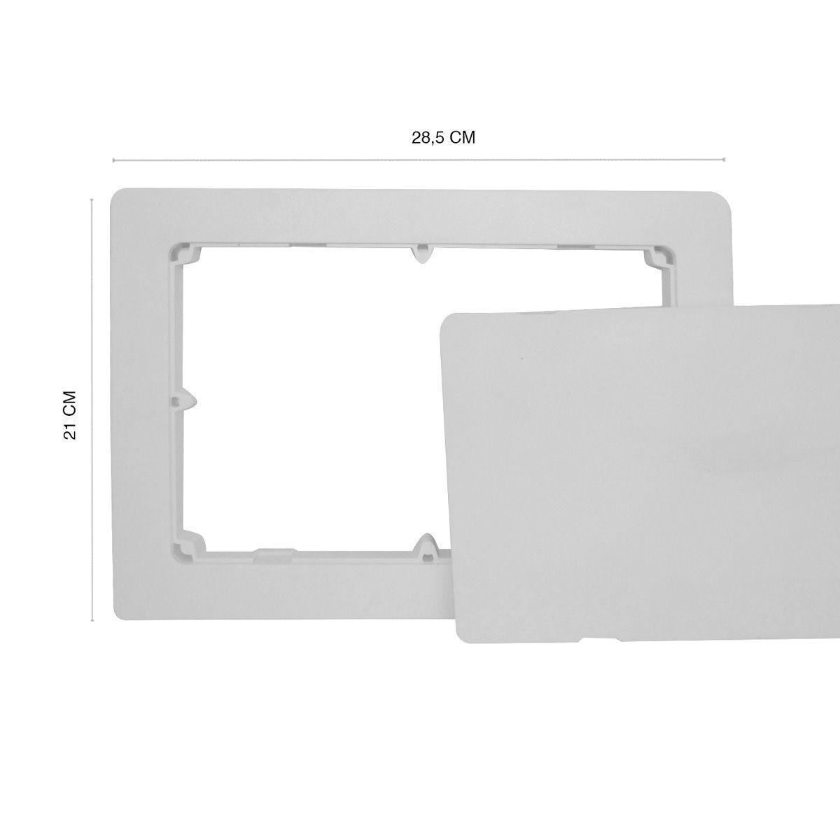 Celosía PVC Ciega Nova Clip 15x23 cm Blanco Dvp-0