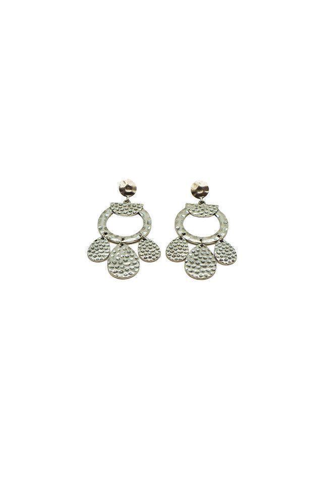 Aros Largos Plateados Trigal Earth Humana-0